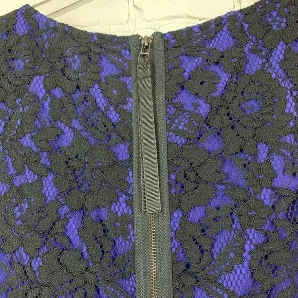𝅺KOHL’S Simply Vera Blue/Purple & Black Lace Dress 2P - Picture 5 of 11